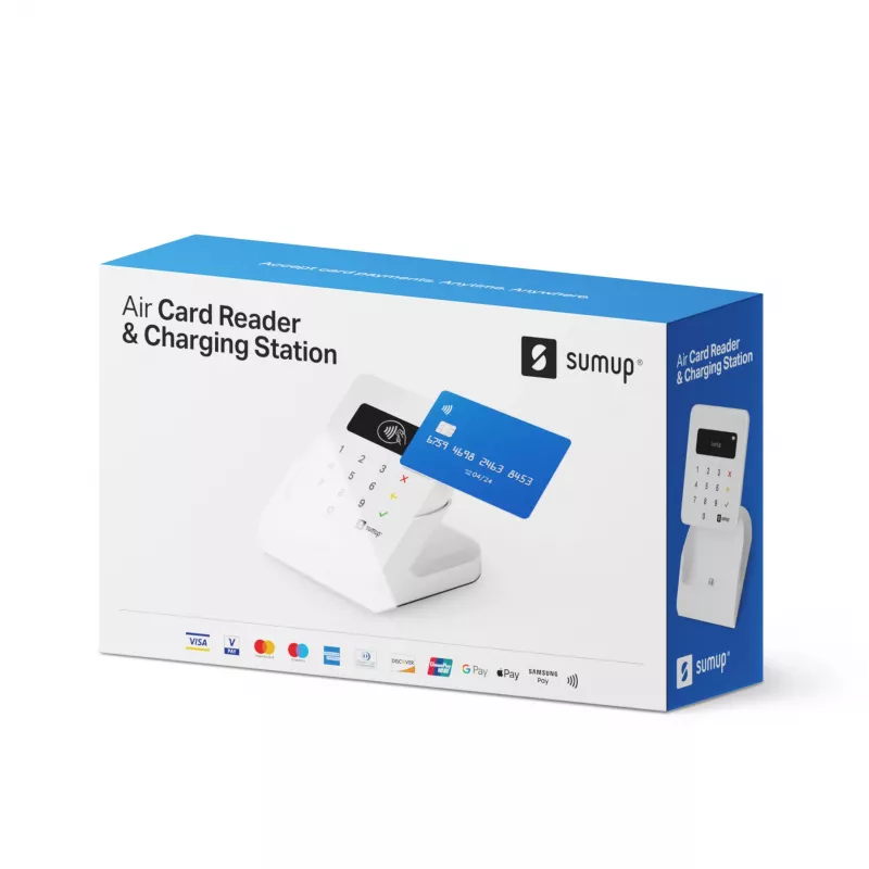SumUp Air a nabíjacia stanica, Bluetooth, NFC, 1 m, biela, 141 g