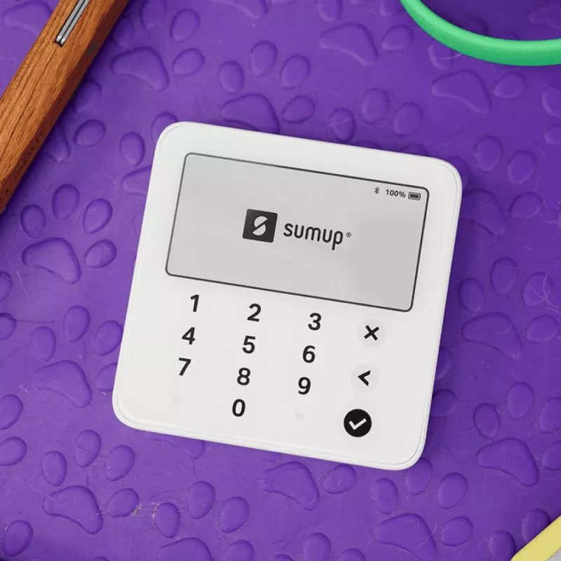 SumUp Solo Lite inteligentná čítačka kariet batéria Bluetooth biela