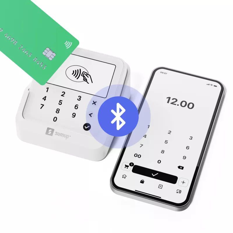 SumUp Solo Lite čítačka smart kariet batéria biela