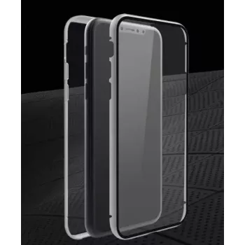 Hama 360° Glass puzdro na mobil 15,5 cm (6,1 palca) kryt strieborná, transparentná