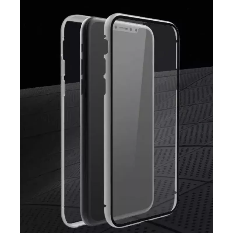 Hama 360° Glass puzdro na mobil 15,5 cm (6,1 palca) kryt strieborná, transparentná