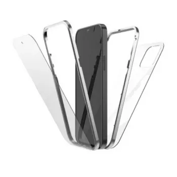 Hama 360° Glass puzdro na mobil 15,5 cm (6,1 palca) kryt strieborná, transparentná
