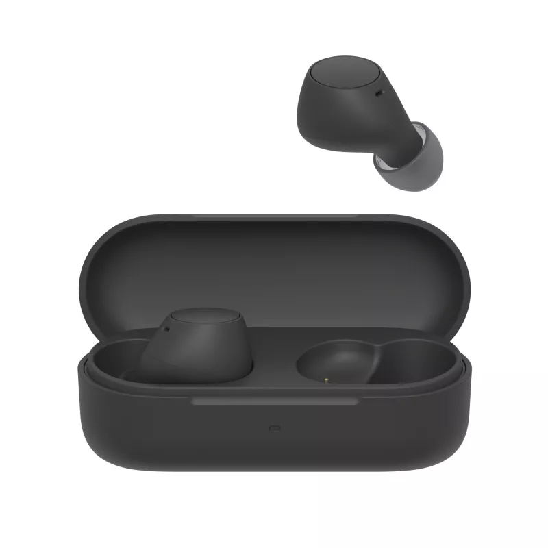 Headset Sony WF-C510 In-Ear True Wireless slúchadlá, Bluetooth 5.3, IPX4, 6 mm meniče, 22 h batéria (s nabíjacím puzdrom) — čierna