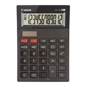 Canon AS-120 II DBL mini stolná kalkulačka, čierna