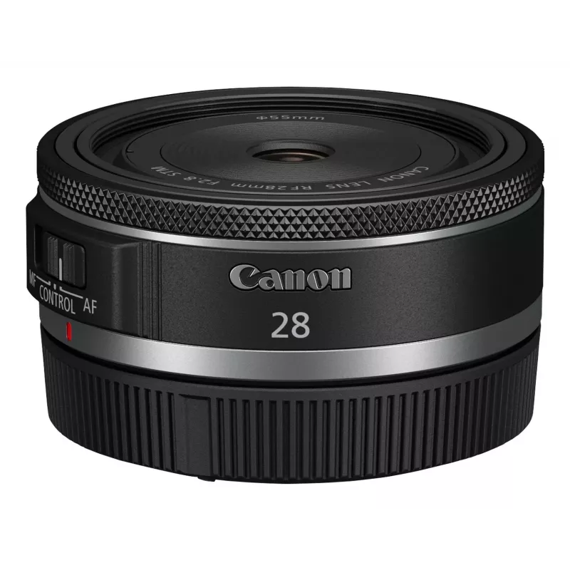 Canon širokouhlý RF 28 mm F2.8 STM objektív fotoaparátu, čierny
