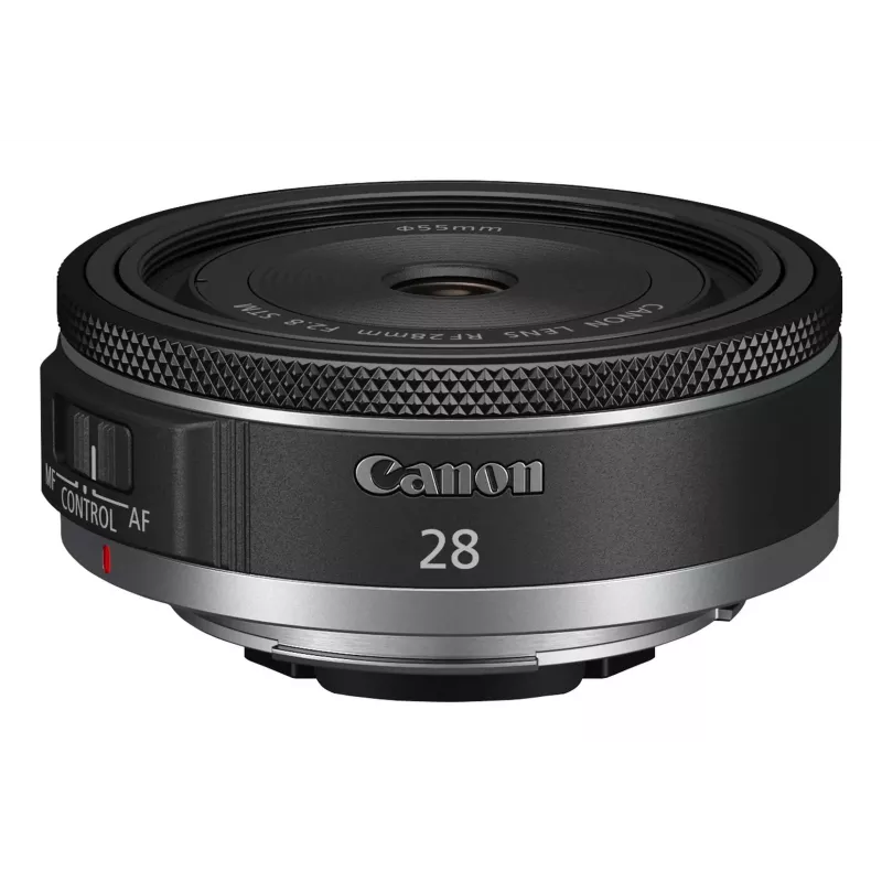 Canon širokouhlý RF 28 mm F2.8 STM objektív fotoaparátu, čierny