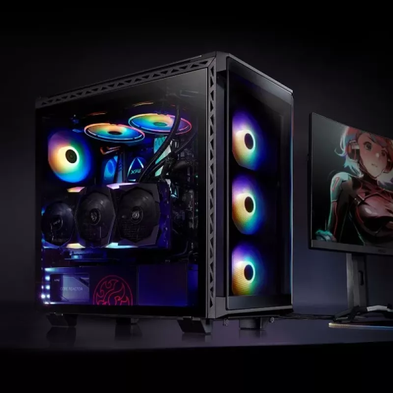 PC skriňa XPG BATTLECRUISER Midi Tower čierna