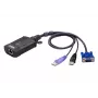 ATEN USB VGA KVM over IP Mini, 1920 x 1200 pixelov, Ethernet LAN, 3,47 W, čierna, fialová