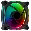 Aerocool ASTRO12 PC ventilátor 12cm LED RGB antivibračný 6 Pins čierny