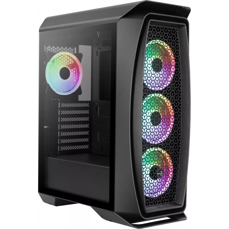 Aerocool Aero One Duo ATX PC skriňa 4x ARGB ventilátor 12 cm + predná mriežka