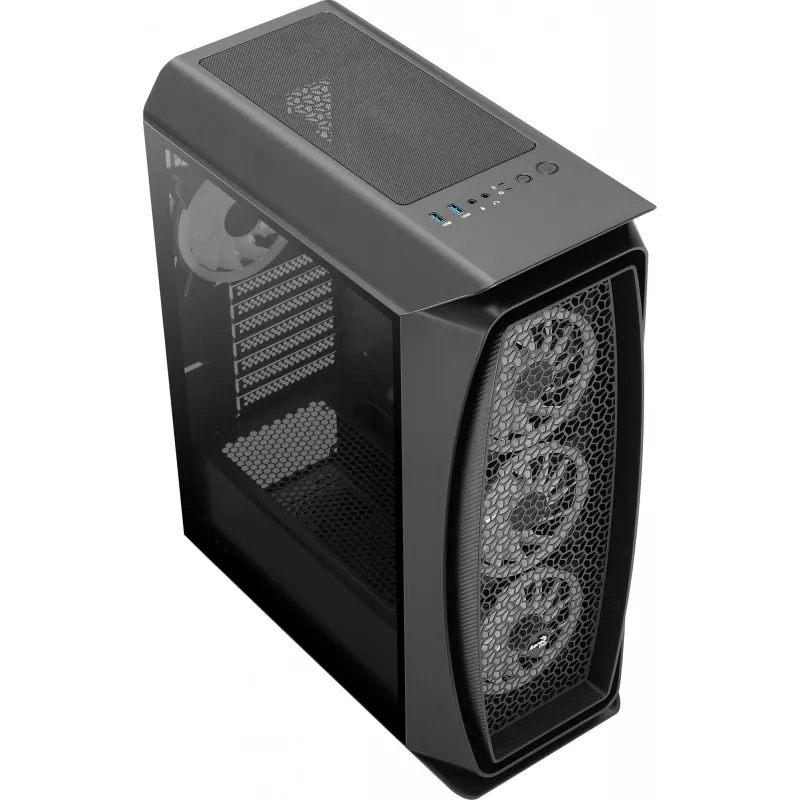 Aerocool Aero One Duo ATX PC skriňa 4x ARGB ventilátor 12 cm + predná mriežka