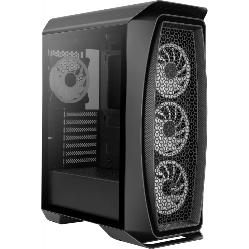 Aerocool Aero One Duo ATX PC skriňa 4x ARGB ventilátor 12 cm + predná mriežka