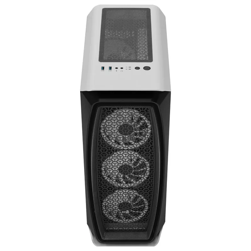 Aerocool AEROONEDUOWHV1 Gaming ATX skriňa 4x ARGB ventilátor biela