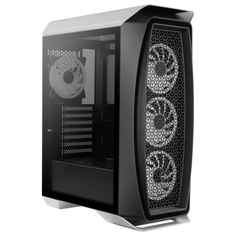 Aerocool AEROONEDUOWHV1 Gaming ATX skriňa 4x ARGB ventilátor biela