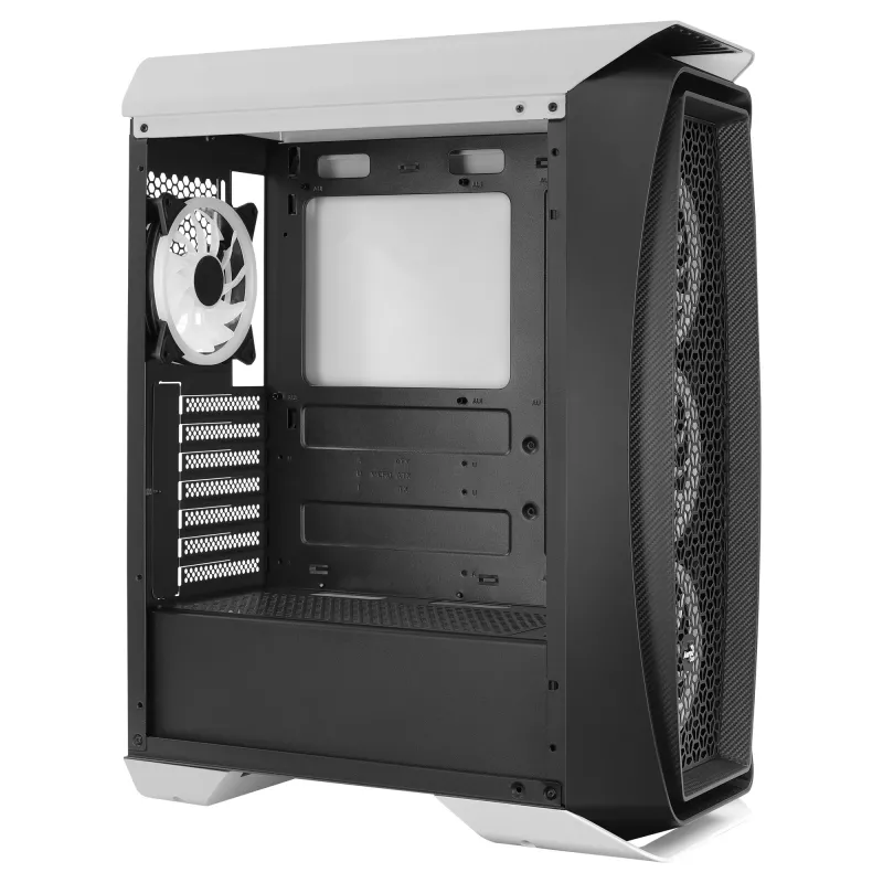 Aerocool AEROONEDUOWHV1 Gaming ATX skriňa 4x ARGB ventilátor biela