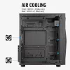 Aerocool Glider Tempered Glass čierna