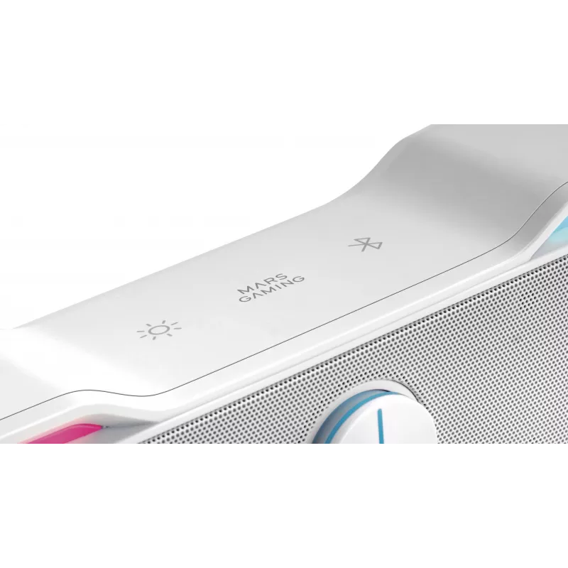 Mars Gaming MSBX, biely reproduktor soundbar 10W, 10 W, 10 W, biely, káblový & bezdrôtový, 435 mm, 85 mm