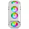 Mars Gaming MC51W biela PC Gaming ATX skriňa s dvojitým tvrdeným sklom, 5x RGB 12cm ventilátor