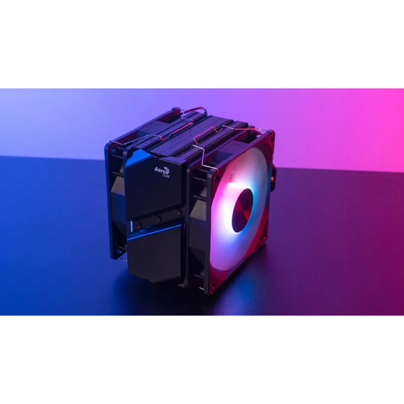 Aerocool Rime 4 Dual chladič procesora vzduchový 12 cm čierny 1 kus