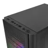 Mars Gaming MC300 Micro ATX Tempered Glass PC skriňa 3xFRGB ventilátor čierna