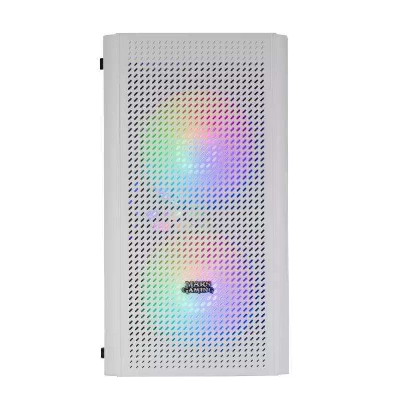 Mars Gaming MC300W Micro-ATX skriňa s tvrdeným sklom, 3x FrGB ventilátor, biela