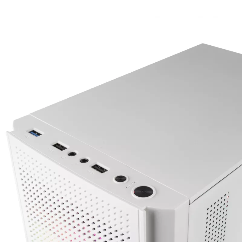 Mars Gaming MC300W Micro-ATX skriňa s tvrdeným sklom, 3x FrGB ventilátor, biela