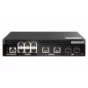 QNAP QSW-M2106PR-2S2T sieťový switch Managed L2 10G Ethernet (100/1000/10000) Power over Ethernet (PoE) 1U čierna