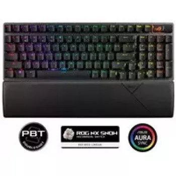 ASUS ROG Strix Scope II 96 Wireless klávesnica Gaming USB + RF Wireless + Bluetooth QWERTY US English čierna