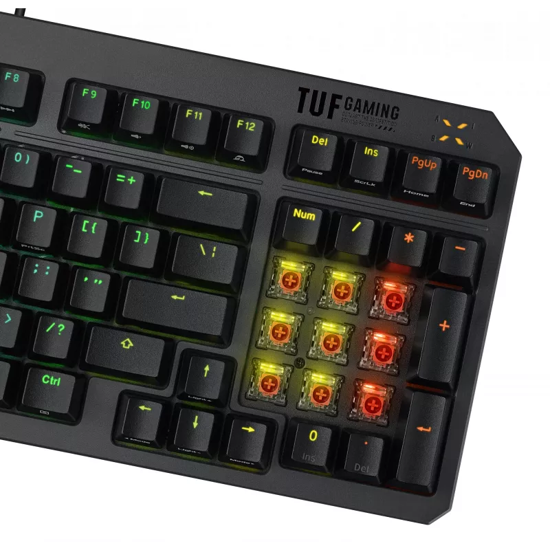ASUS TUF Gaming K3 Gen II klávesnica USB QWERTY čierna