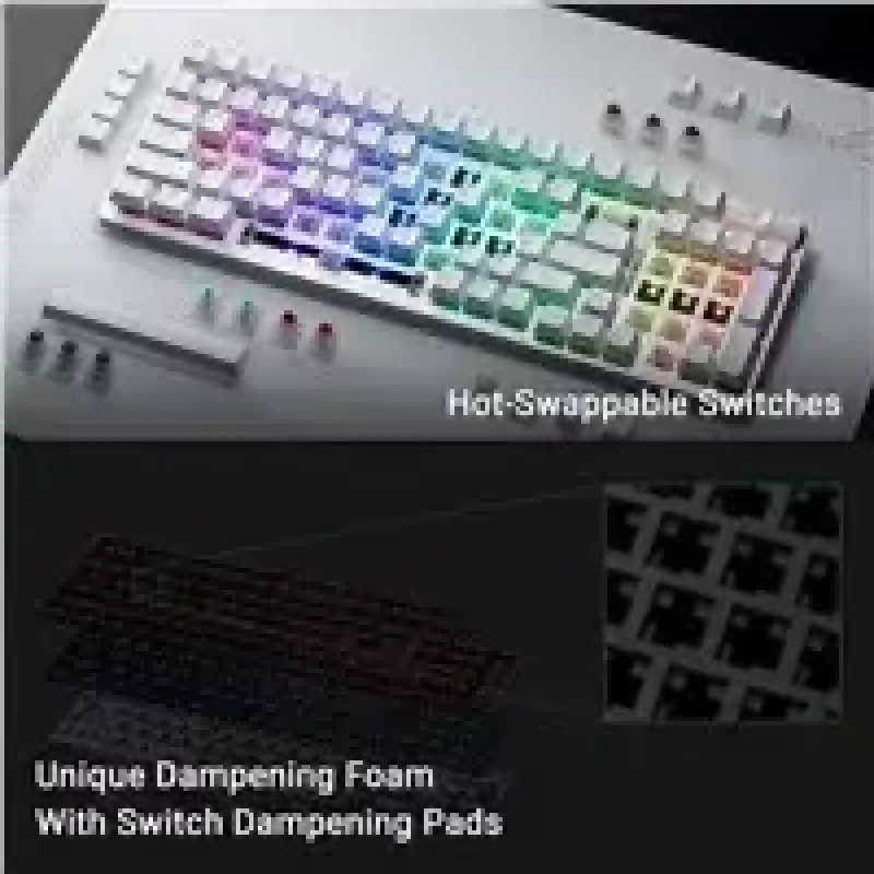 ASUS X901 SCOPE II 96 WL/WHT/NXSW/US/PBT klávesnica Gaming USB + RF Wireless + Bluetooth biela