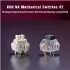 Mechanická bezdrôtová klávesnica ASUS ROG Azoth X — US rozloženie, Bluetooth & RF 2,4 GHz, biela