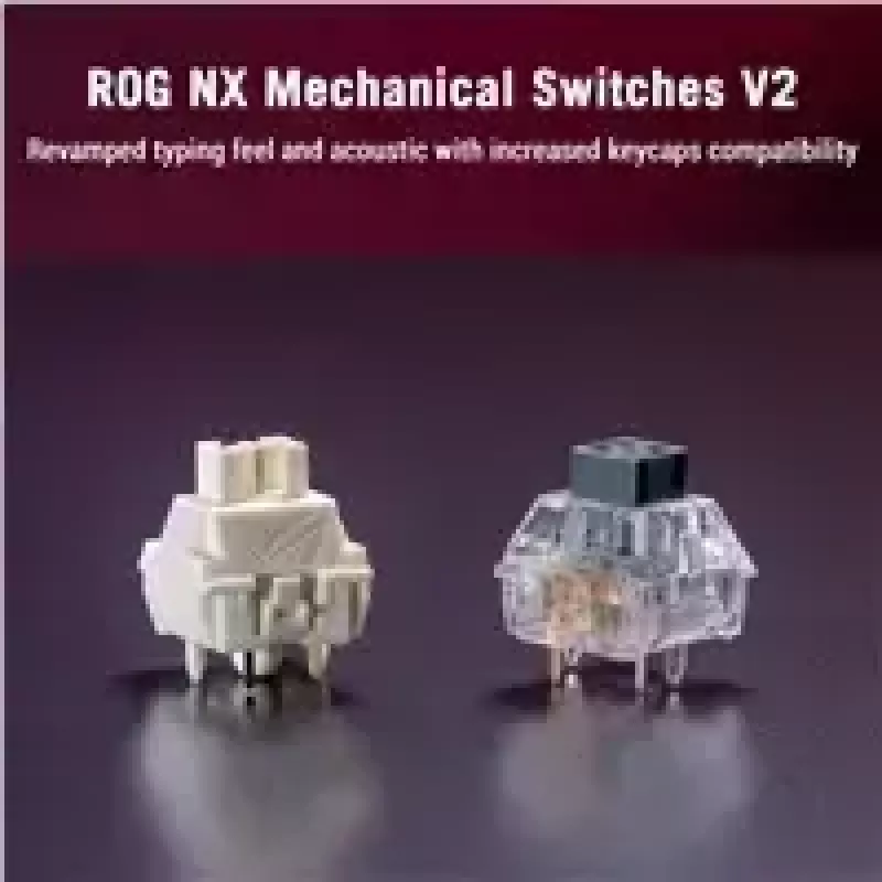 Mechanická bezdrôtová klávesnica ASUS ROG Azoth X — US rozloženie, Bluetooth & RF 2,4 GHz, biela