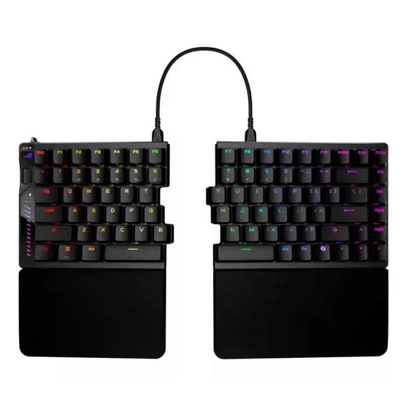 Klávesnica ASUS ROG Falcata Gaming USB RF Wireless Bluetooth čierna 75%