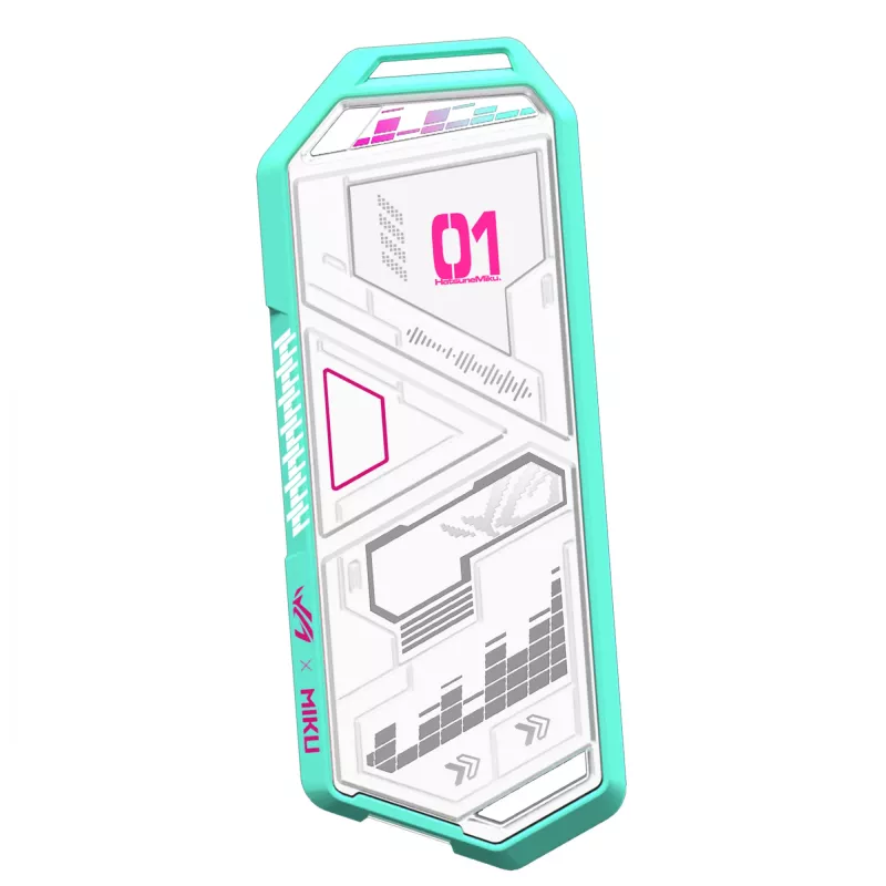SSD puzdro ASUS ROG Strix Arion Hatsune Miku Edition biela M.2 PCIe USB Type-C 10 Gbit/s