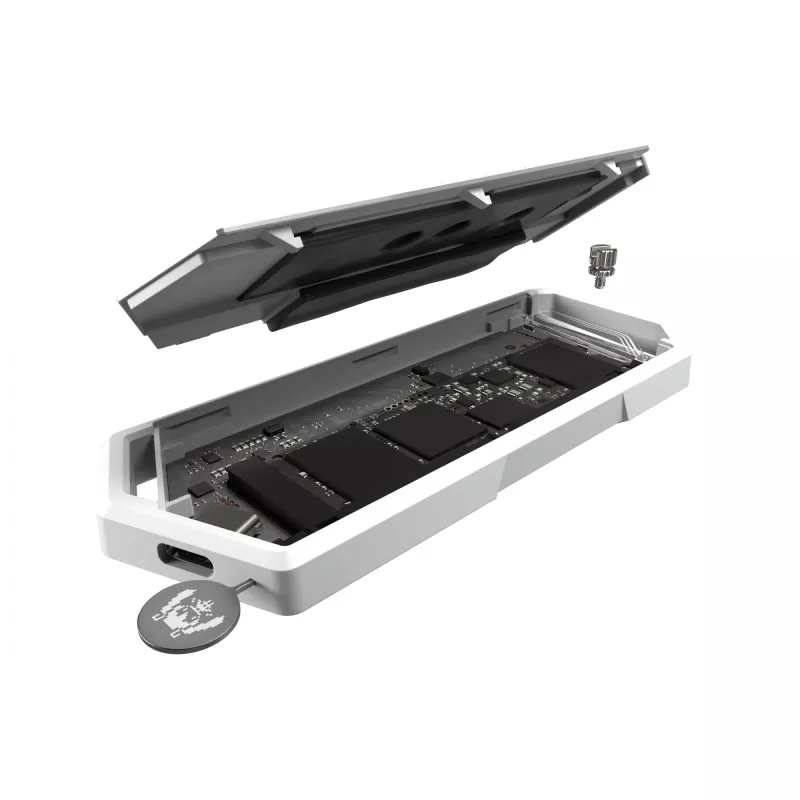 SSD puzdro ASUS ROG Strix Arion Hatsune Miku Edition biela M.2 PCIe USB Type-C 10 Gbit/s