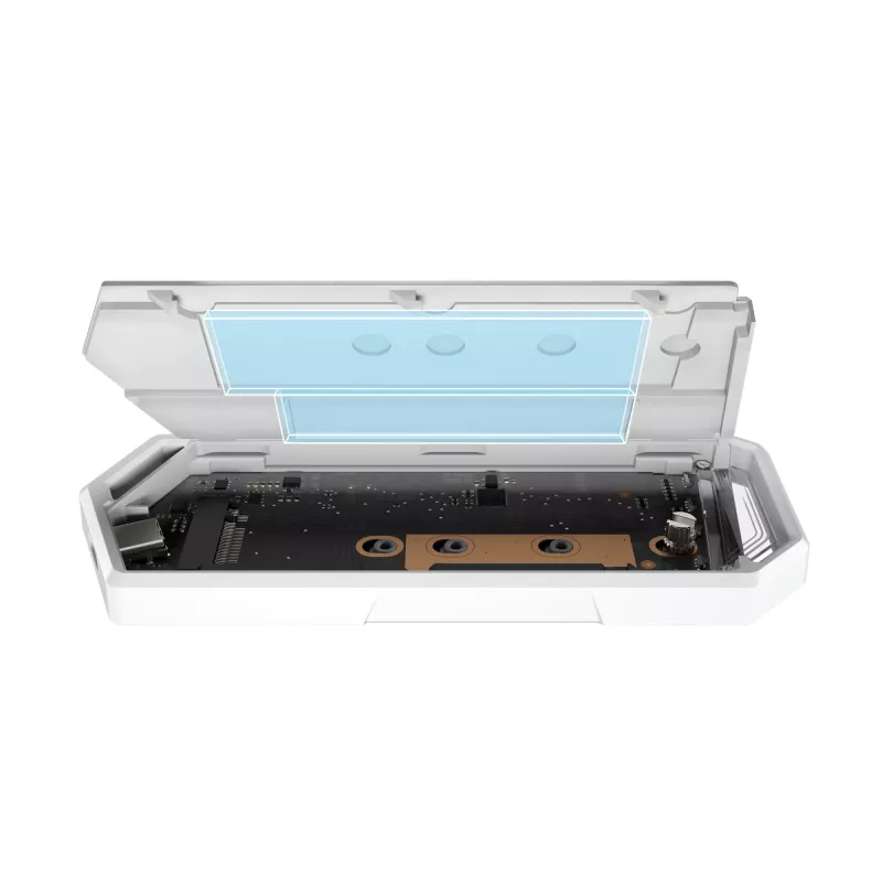 SSD puzdro ASUS ROG Strix Arion Hatsune Miku Edition biela M.2 PCIe USB Type-C 10 Gbit/s