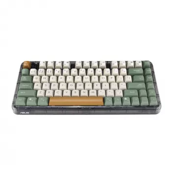 ASUS Jelly75 KD201 mechanická klávesnica, 75% formát, USB, RF Wireless a Bluetooth pripojenie, viacfarebná