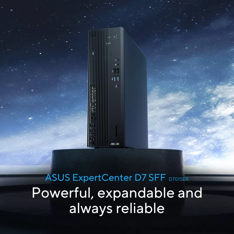 ASUS ExpertCenter D7 SFF D701SER-714700311X Intel® Core™ i7 i7-14700 16 GB DDR5-SDRAM 1 TB SSD Windows 11 Pro PC čierna