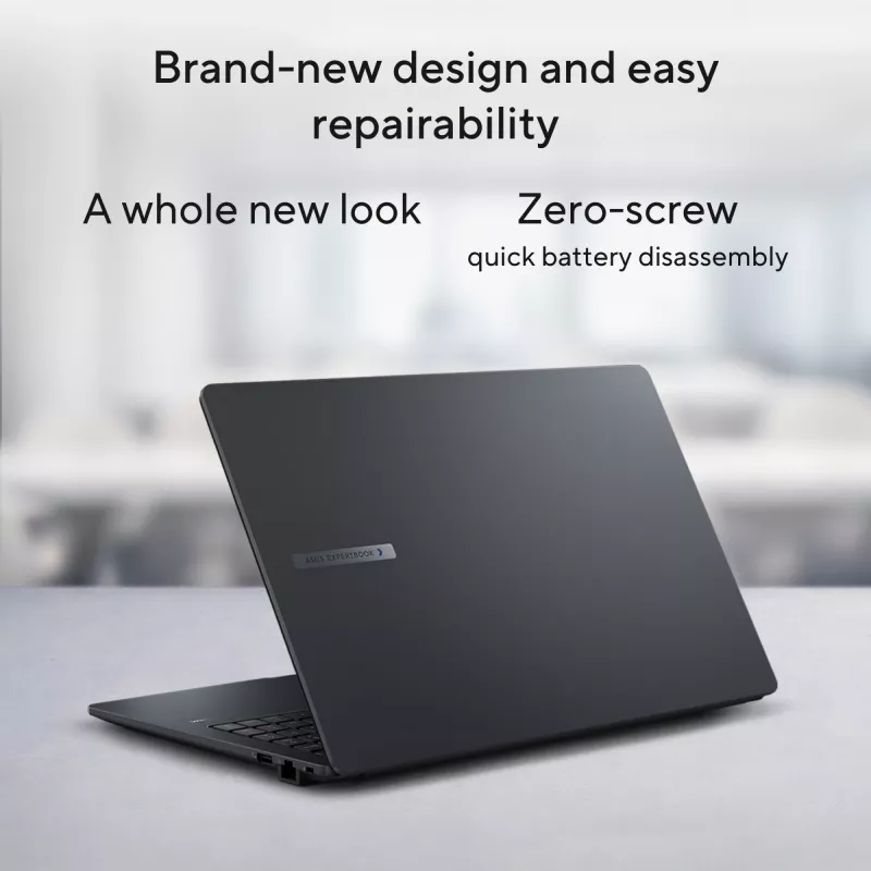 ASUS ExpertBook B1 B1503CVA-S78423X Intel Core 7 150U Laptop 39,6 cm (15,6 inch) Full HD 16 GB DDR5-SDRAM 512 GB SSD Wi-Fi 6E (802.11ax) Windows 11 Pro US International sivá