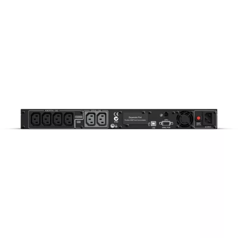 CyberPower PR1000ELCDRT1U záložný zdroj (UPS) Line-Interactive 1 kVA 800 W 6 AC výstupov