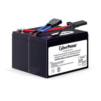 Náhradný akumulátorový blok pre UPS CYBERPOWER RBP0014 — olovená VRLA 24 V, 2 akumulátory, 4,09 kg, čierna