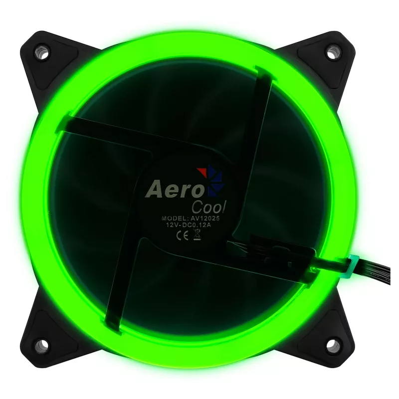 Aerocool Rev RGB počítačový ventilátor do skrine 12 cm čierny