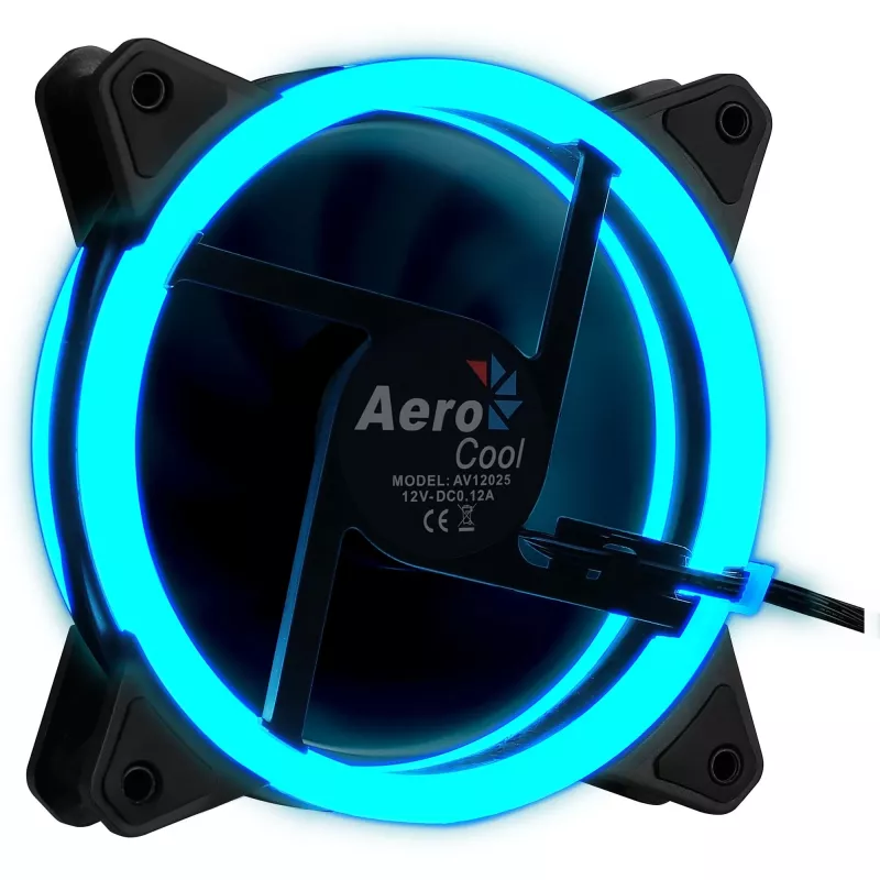 Aerocool Rev RGB počítačový ventilátor do skrine 12 cm čierny
