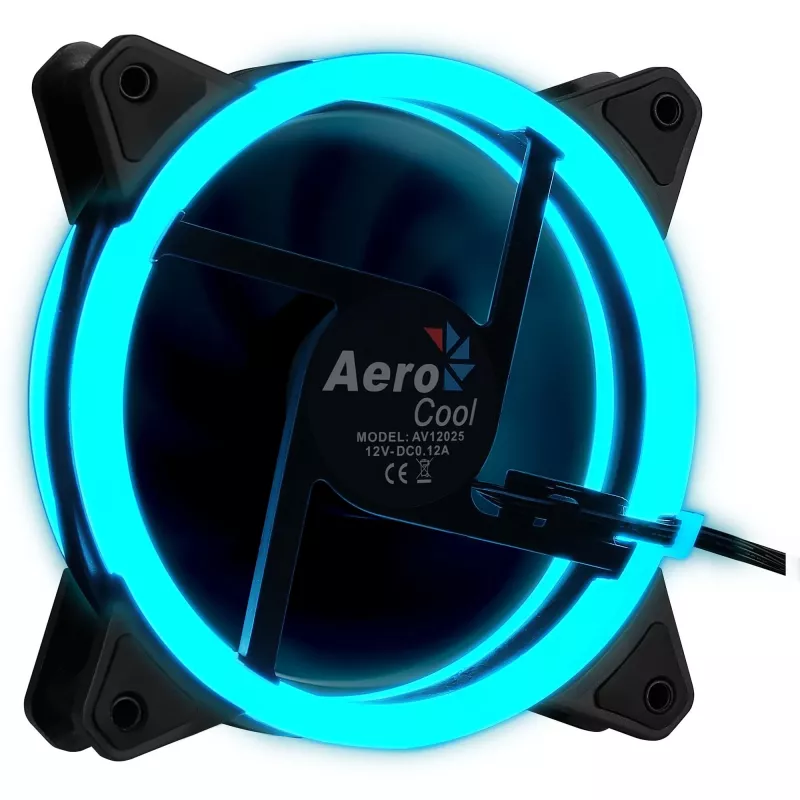 Aerocool Rev RGB počítačový ventilátor do skrine 12 cm čierny
