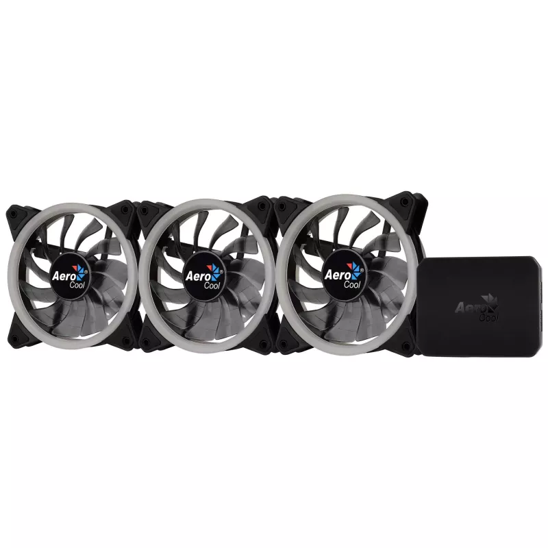 Aerocool Rev RGB Pro ventilátor do skrine 12 cm čierny