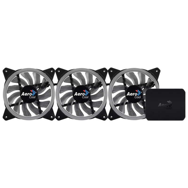 Aerocool Rev RGB Pro ventilátor do skrine 12 cm čierny