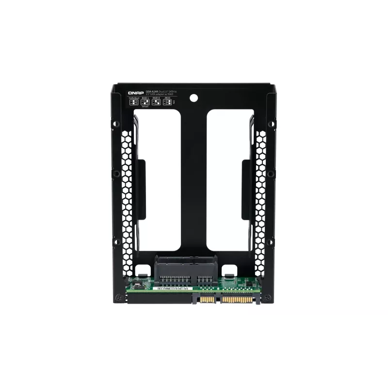 QNAP QDA-A2AR - interná RAID skriňa - 3.5 to 2 x 2.5 (8,9 cm až 2 x 6,4 cm) - RAID 0, 1, JBOD - SATA 6Gb/s