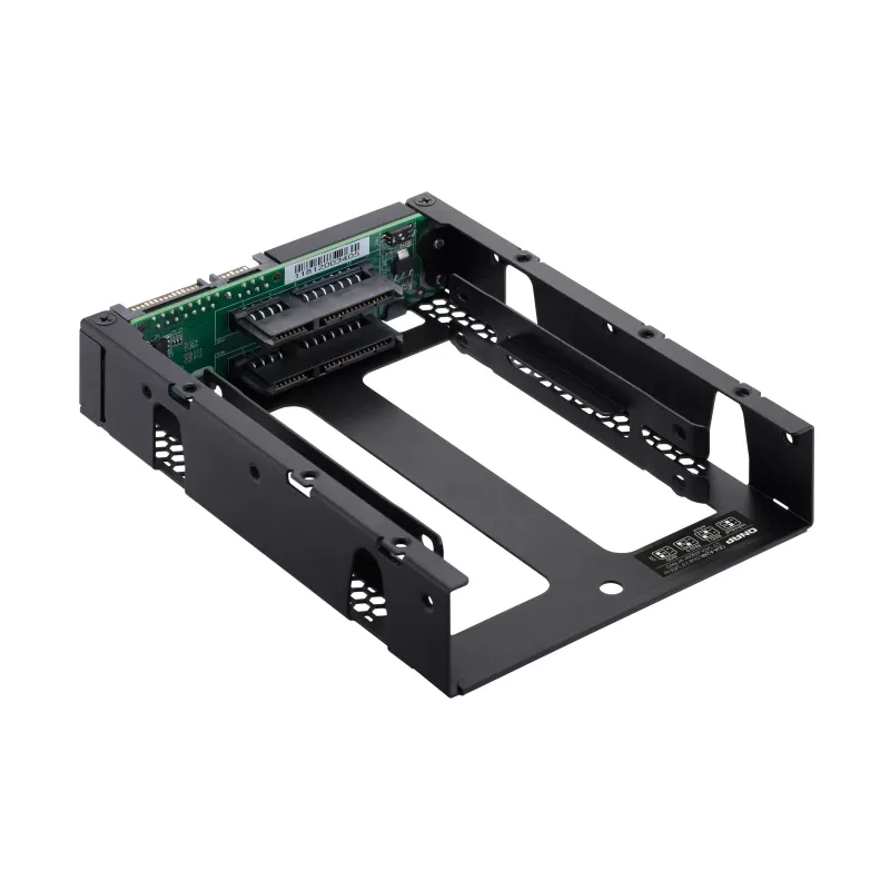 QNAP QDA-A2AR - interná RAID skriňa - 3.5 to 2 x 2.5 (8,9 cm až 2 x 6,4 cm) - RAID 0, 1, JBOD - SATA 6Gb/s