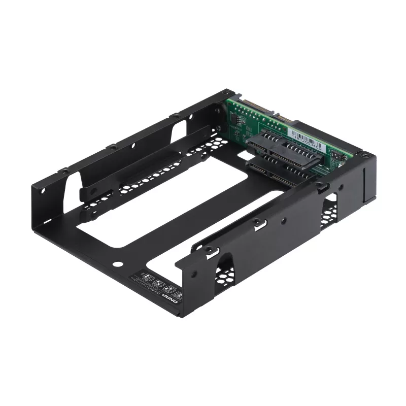 QNAP QDA-A2AR - interná RAID skriňa - 3.5 to 2 x 2.5 (8,9 cm až 2 x 6,4 cm) - RAID 0, 1, JBOD - SATA 6Gb/s
