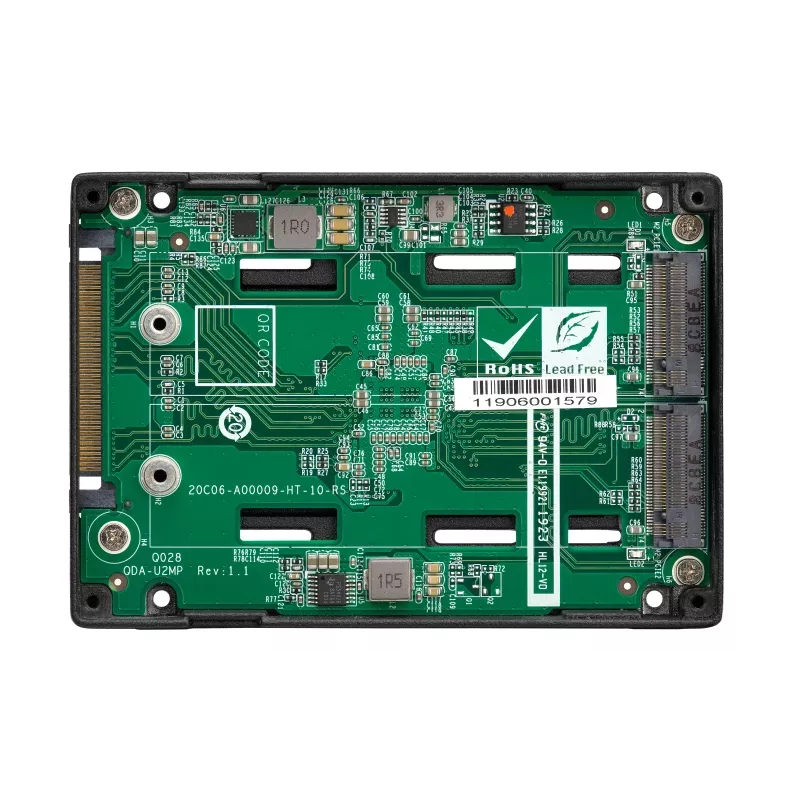 QNAP QDA-U2MP úložná skriňa SSD skriňa čierna M.2